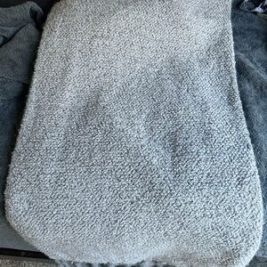 Cozy Gray Sherpa scarf